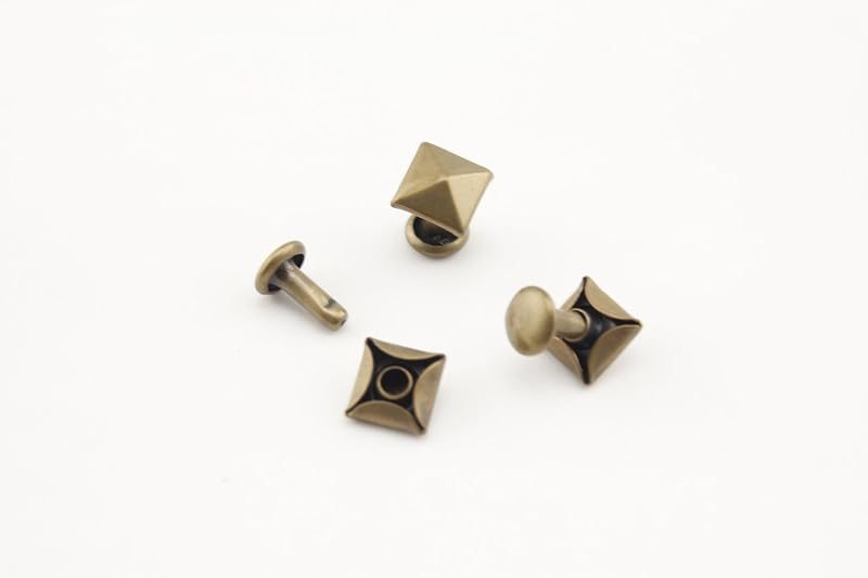 Pyramid Rivet / Double Cap, Purse Rivets Studs Spots for Leather Bag Making Clothing Shoes - Pyramid Stud