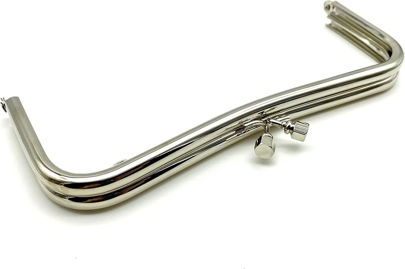 Glue-In Kiss-Lock Purse Frame, 8" x 3 5/32" (20.5 x 8 cm)