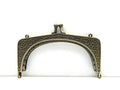 Vintage Embossed Sew-In Kiss-Lock Purse Frame, 5" (12.5 cm) - Rounded Square