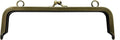 Rectangle Glue-In Kiss-Lock Purse Frame, 7 1/2" x 2 3/16" (19 x 5.5 cm)