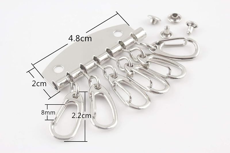 Key Organizer Plate with 6 Hooks (48mm)