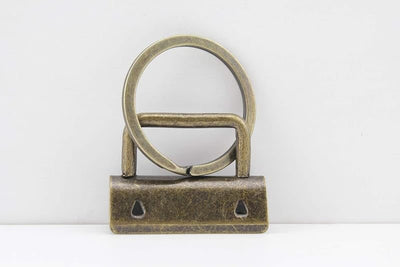 Key Fob Hardware with D-Ring and Split Ring
