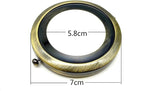 Round Compact Mirror Blank with Engraved Rim, 2 3/4" (7 cm)