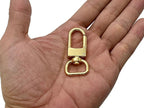 Square-Top Push-Gate Swivel Snap Hook, Square Eye (5/8")