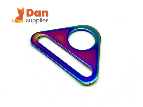 1 1/2" (3.8 cm) Triangle Back Slide Suspender Clips Adjuster Buckle Hardware