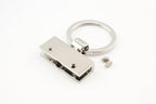 Rectangle Key Fob Hardware with Split Ring