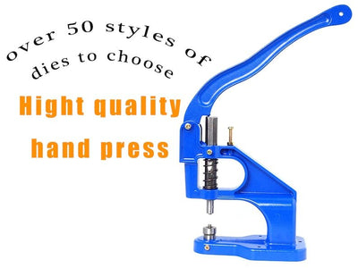Hand press stud rivet eyelet snaps setter machine