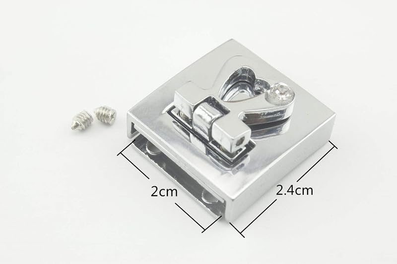 Rectangle Twist Turn Lock Clasp Purse Closure Lock Zinc alloying for Purse Bag Wallet Clutch Making Nickel