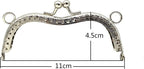 Sew-In Kiss-Lock Purse Frame, 4 5/16" x 1 3/4" (11 x 4.5 cm)