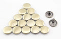Double Flat Rivet Solid Brass Double Cap, Purse Rivet Studs for Leather Bag Making Clothing Shoes Anti Bronze