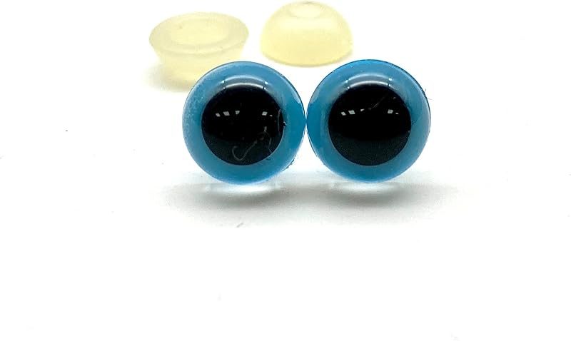 Plastic Safety Eyes with Washers - Round Pupil