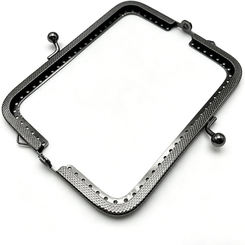 Rectangle Sew-In Kiss-Lock Purse Frame, 5" x 2 1/4" (12.5 x 5.5 cm)