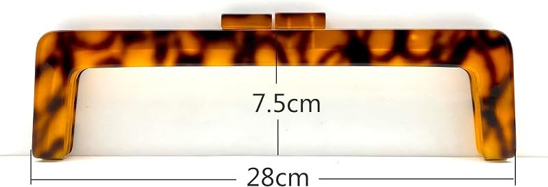 Rectangle Acrylic Purse Frame, 11" x 3" (28 x 7.5 cm)