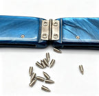 Rectangle Acrylic Purse Frame, 10" x 4" (25 x 10 cm) - Faceted Bead Clasp