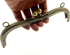 M-Shape Sew-In Kiss-Lock Purse Frame, 7 1/2" x 2 9/16" (19 x 6.5 cm)