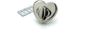 Heart Twist Turn Lock Clasp Purse Closure Lock Zinc alloying for Purse Bag Wallet Clutch Making