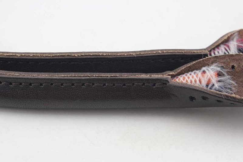 Sew-In Genuine Leather Purse Handles with Ear-Shape Ends