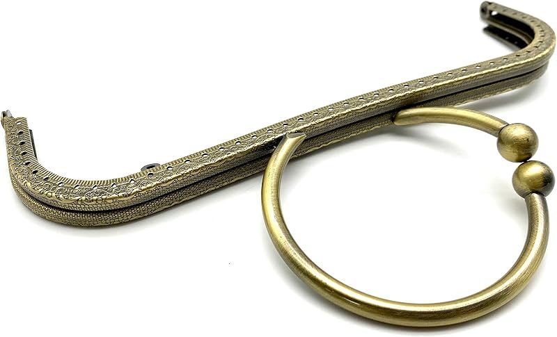 Rectangle Sew-In Kiss-Lock Purse Frame, 8 1/2" x 2 3/4" (21.5 x 7 cm)