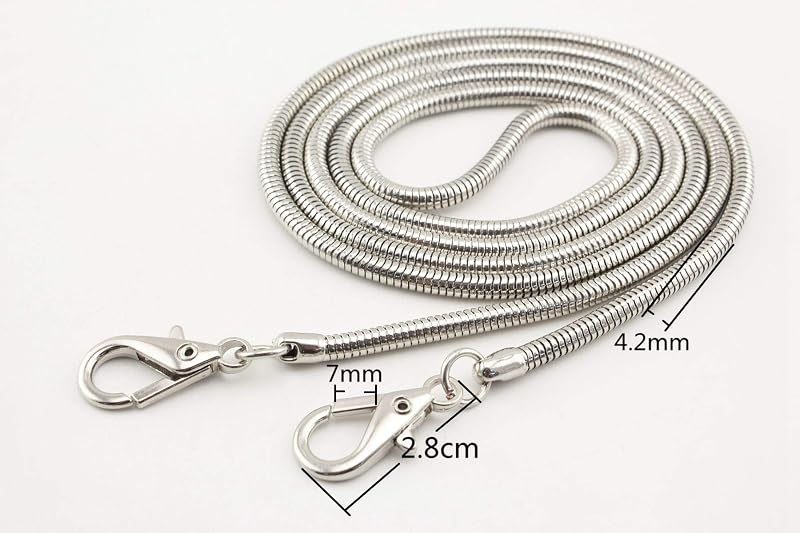 Cross Body Metal Purse Chain Purse Chain Strap for Bag Handle Bag Handbag and Purse Making Chain Replacement