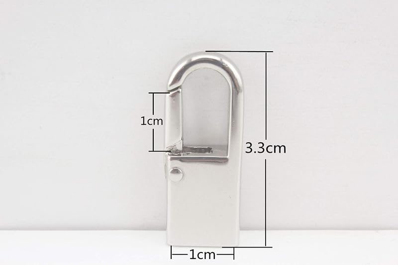 Flat Webbing End Push-Gate Hook