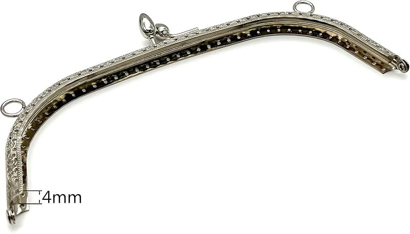 Arch Sew-In Kiss-Lock Purse Frame, 8" x 3" (20.5 x 7.5 cm)