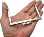 Rectangle Glue-In Kiss-Lock Purse Frame, 4" x 2 3/8" (10 x 6 cm)