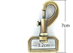 Long Bolt Snap Hook, Rectangle Eye