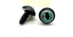 Plastic Safety Eyes with washers for Amigurumi Puppet Animal Crochet Stuffed Cat Eyes Crafts 3/4" / 18mm 12 pcs Green