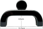 Acrylic Kiss-Lock Purse Frame, 4 1/2" x 1 3/4" (11.5 x 4.5 cm)