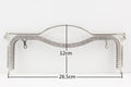 Vintage Embossed Sew-In Kiss-Lock Purse Frame, 26.5 cm