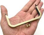 Rectangle Glue-In Kiss-Lock Purse Frame, 4" x 2" (10 x 5 cm)