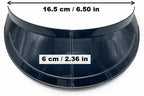 Uniform Cap Visor, Hard Plastic Replacement Hat Peak for Service Caps 16.5cm X 6cm 5 Pieces
