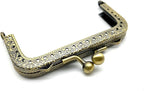 Rectangle Sew-In Kiss-Lock Purse Frame, 3 3/8" x 1 3/4" (8.5 x 4.5 cm)