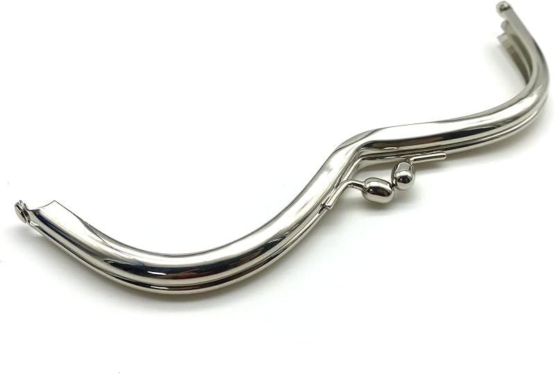 M-Shape Glue-In Kiss-Lock Purse Frame, 7" x 2" (18 x 5 cm)