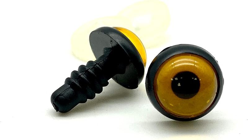Plastic Safety Eyes with washers / 16 pcs Deep