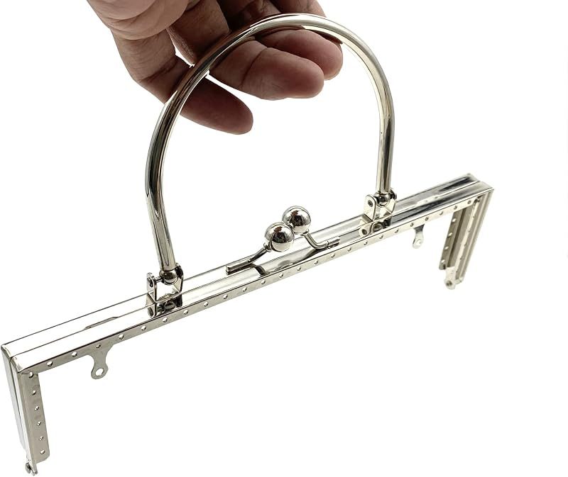 Rectangle Sew-In Kiss-Lock Purse Frame, 8 1/4" x 2 5/8" (21 x 6.5 cm)