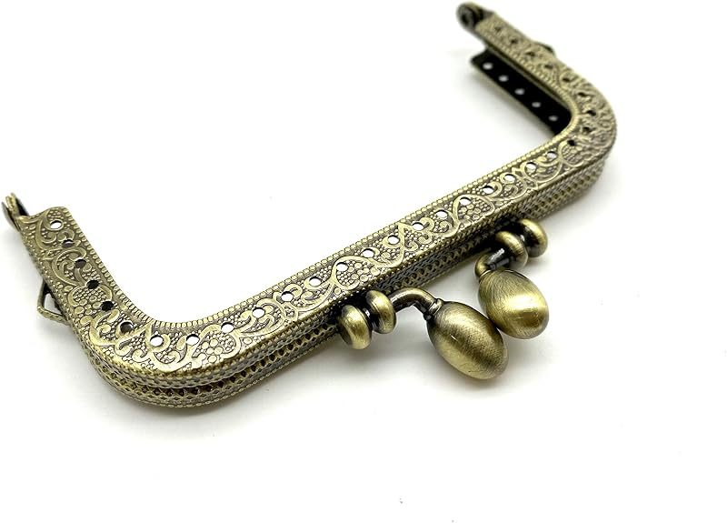 Rectangle Sew-In Kiss-Lock Purse Frame, 10.5 x 5 cm