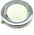 Round Compact Mirror Blank with White Insert Lid, 2 3/4" (7 cm)