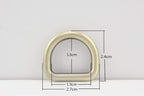 Zinc Alloy D-Rings (Semi-Circular D-Ring Buckles)
