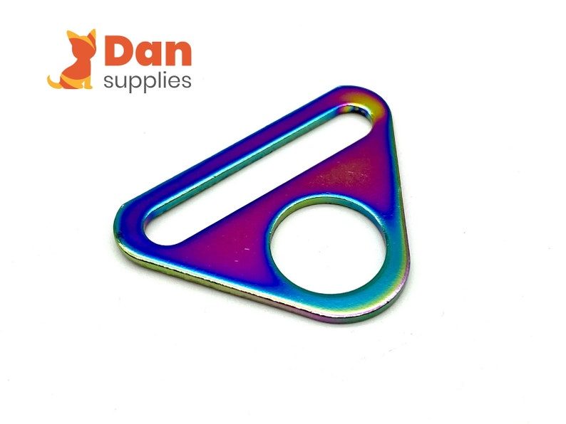 1 1/2" (3.8 cm) Triangle Back Slide Suspender Clips Adjuster Buckle Hardware