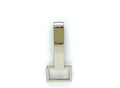 Fixed (Non-Swivel) Push-Gate Snap Hook, Square Eye