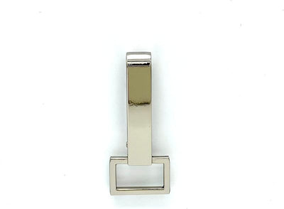 Fixed (Non-Swivel) Push-Gate Snap Hook, Square Eye - 3/4" (19 mm)