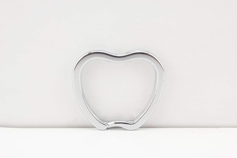 Apple-Shaped Split Key Ring