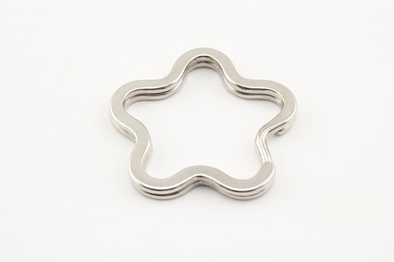 Flower-Shaped Split Key Ring