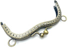 M-Shape Sew-In Kiss-Lock Purse Frame, 4 5/16" x 1 3/4" (11 x 4.5 cm)