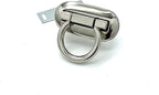 Oval Twist Turn Lock Clasp Purse Closure Lock Zinc alloying for Purse Bag Wallet Clutch Making