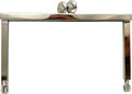 Rectangle Glue-In Kiss-Lock Purse Frame, 4" x 2 9/16" (10.5 x 6.5 cm)