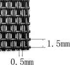 Heavy Duty Vinyl Mesh Fabric by the Yard, 2x1 Tight Weave PVC Coated Polyester