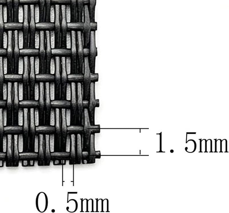 Heavy Duty Vinyl Mesh Fabric by the Yard, 2x1 Tight Weave PVC Coated Polyester