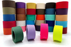 Polyester-Cotton Blend Webbing Ribbon 1 1/4" Sold by The Yard Heavy Weight Strap Replacement Colored 4 Size to Choose